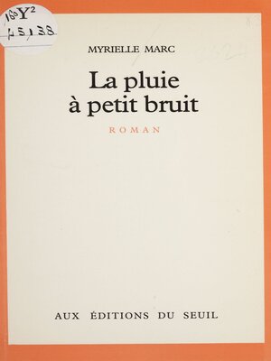 cover image of La Pluie à petit bruit